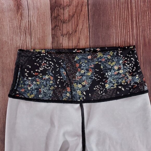 Lululemon Sz 4 Wunder Under Hi-Rise 7/8 Tight 25" Assemblage Alpine White Multi - Picture 7 of 11